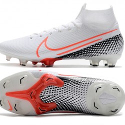 Nike Mercurial Superfly 7 Elite SE FG White Black Orange Soccer Cleats