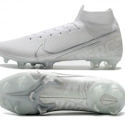 Nike Mercurial Superfly 7 Elite SE FG White Silver Soccer Cleats