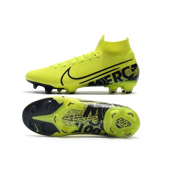 Nike Mercurial Superfly 7 Elite SE FG Yellow Green Black Soccer Cleats