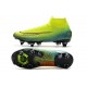 Nike Mercurial Superfly 7 Elite SG-PRO AC High Yellow Green Pink Soccer Cleats