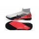 Nike Mercurial Superfly 7 Elite TF Black Red Silver Soccer Cleats