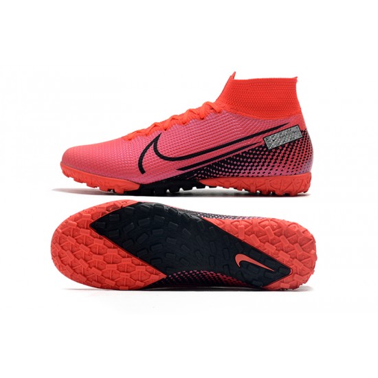 Nike Mercurial Superfly 7 Elite TF Black Red Soccer Cleats