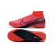 Nike Mercurial Superfly 7 Elite TF Black Red Soccer Cleats