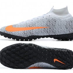 Nike Mercurial Superfly 7 Elite TF Grey Orange White Soccer Cleats