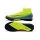 Nike Mercurial Superfly 7 Elite TF Yellow Green Black Pink Soccer Cleats