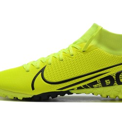 Nike Mercurial Superfly VII Academy TF Black Green Yellow Soccer Cleats (5).jpg