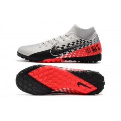 Nike Mercurial Superfly VII Academy TF Black Silver Red Soccer Cleats