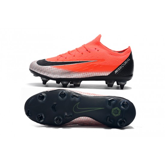 Nike Mercurial Vapor VI Elite CR7 SG AC Low Orange Silver Black Soccer Cleats