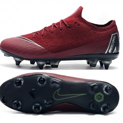 Nike Mercurial Vapor VI Elite SG AC Low Black Win-Red White Soccer Cleats