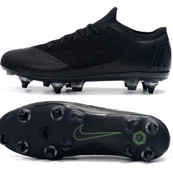 Nike Mercurial Vapor VII Elite SG AC Green All Black Soccer Cleats