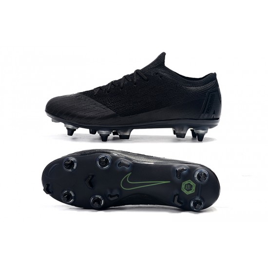 Nike Mercurial Vapor VII Elite SG AC Green All Black Soccer Cleats