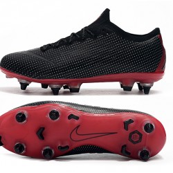 Nike Mercurial Vapor XII Elite SG Black Win-Red Soccer Cleats