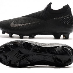 Nike Phantom Vision Elite DF FG Black Grey Soccer Cleats