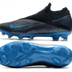 Nike Phantom Vision Elite DF FG Blue Black Soccer Cleats