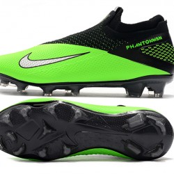 Nike Phantom Vision Elite DF FG Green Black Silver Soccer Cleats