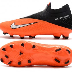 Nike Phantom Vision Elite DF FG Orange Black Silver Soccer Cleats