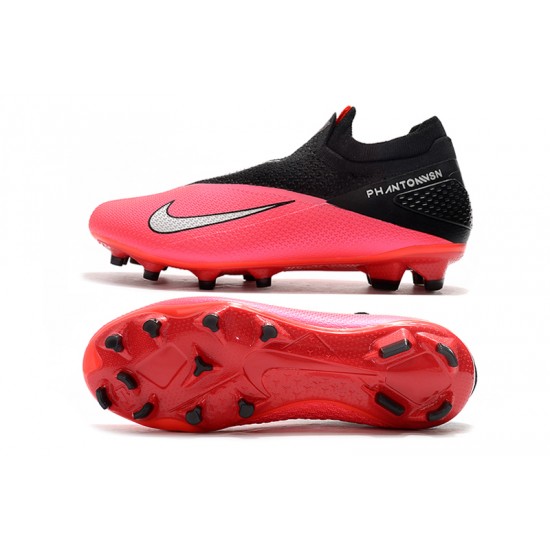 Nike Phantom Vision Elite DF FG Peach Black Silver Soccer Cleats