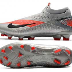 Nike Phantom Vision Elite DF FG Silver Orange Black Soccer Cleats