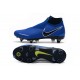 Nike Phantom Vision Elite DF SG Deep Blue Black Silver Soccer Cleats