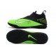 Nike React Phantom Vision 2 Pro Dynamic Fit TF Black Silver Green Soccer Cleats