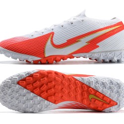 Nike Vapor 13 Elite TF White Orange Silver Soccer Cleats