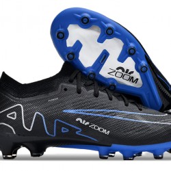 Nike Air Zoom Mercurial Vapor 15 Elite AG Low Soccer Cleats Black Blue White For Men 