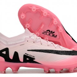 Nike Air Zoom Mercurial Vapor 15 Elite AG Low Soccer Cleats Pink White Black For Men 
