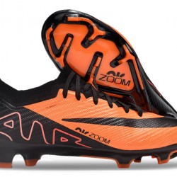 Nike Air Zoom Mercurial Vapor 15 Elite FG Low Soccer Cleats Black Orange For Men And Women 