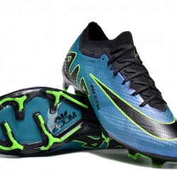 Nike Air Zoom Mercurial Vapor 15 Elite FG Low Soccer Cleats Blue Black Green For Men And Women 
