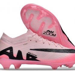 Nike Air Zoom Mercurial Vapor 15 Elite FG Low Soccer Cleats Pink Black For Men And Women 