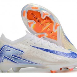 Nike Air Zoom Mercurial Vapor 16 Elite FG White Blue Low Soccer Cleats For Women And Men 