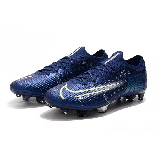 Salable Goods Nike Dream Speed Mercurial Vapor 13 Elite FG Deep Blue White Soccer Cleats Online