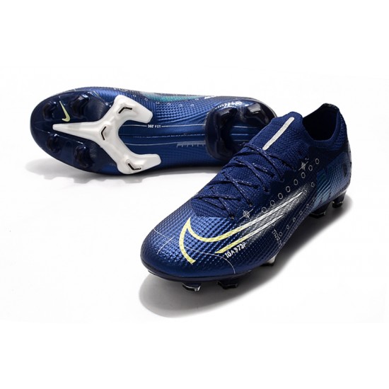 Salable Goods Nike Dream Speed Mercurial Vapor 13 Elite FG Deep Blue White Soccer Cleats Online