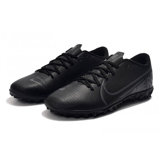 Choose To Buy Nike Mercurial Vapor 13 Academy TF All Black Soccer Cleats Online