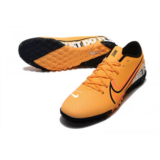 Click To Order Nike Mercurial Vapor 13 Academy TF Black Orange Soccer Cleats Sale