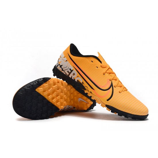 Click To Order Nike Mercurial Vapor 13 Academy TF Black Orange Soccer Cleats Sale