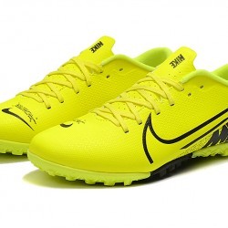 Nike Mercurial Vapor 13 Academy TF Black Yellow Soccer Cleats