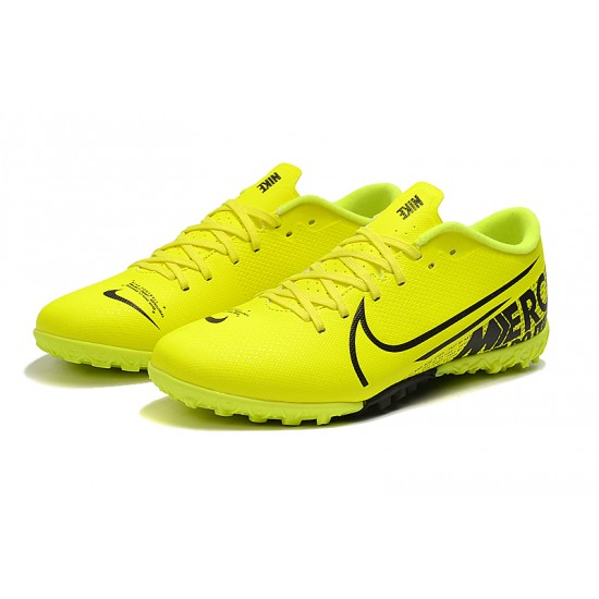 Discover Nike Mercurial Vapor 13 Academy TF Black Yellow Soccer Cleats On Sale