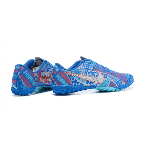 Shop the latest Nike Mercurial Vapor 13 Academy TF Blue Deep Blue Black Soccer Cleats On Sale
