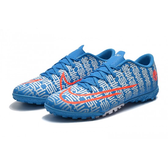 Where To Get Nike Mercurial Vapor 13 Academy TF Blue Orange White Soccer Cleats On Sale
