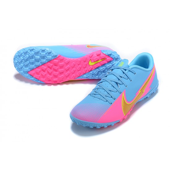Shop the latest Nike Mercurial Vapor 13 Academy TF Blue Pink Soccer Cleats Sale
