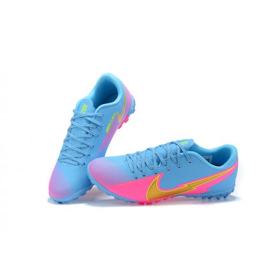 Nike Mercurial Vapor 13 Academy TF Blue Pink Soccer Cleats