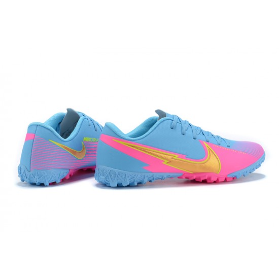 Nike Mercurial Vapor 13 Academy TF Blue Pink Soccer Cleats