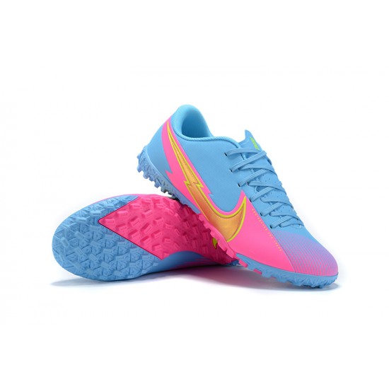 Shop the latest Nike Mercurial Vapor 13 Academy TF Blue Pink Soccer Cleats Sale