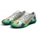 Order To Buy Nike Mercurial Vapor 13 Academy TF Green Silver Gold Soccer Cleats Sale