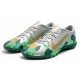 Nike Mercurial Vapor 13 Academy TF Green Silver Gold Soccer Cleats