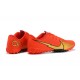 Nike Mercurial Vapor 13 Academy TF Red Gold Soccer Cleats