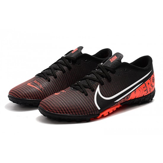 Nike Mercurial Vapor 13 Academy TF Red White Black Soccer Cleats