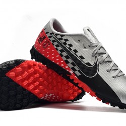 Nike Mercurial Vapor 13 Academy TF Silver Red Black Soccer Cleats