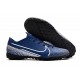 Nike Mercurial Vapor 13 Academy TF White Deep Blue Soccer Cleats